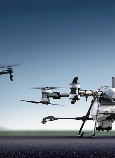 DJI представил новые агродроны Agras T100 и T70 в Китае